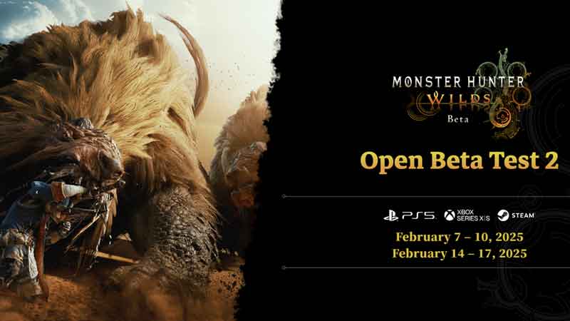 Monster Hunter Wilds Open Beta Test 2 Pre-Download Starts