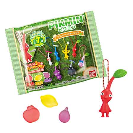 Pikumin Gummies with Mascot Keychain from BANDAI Candy